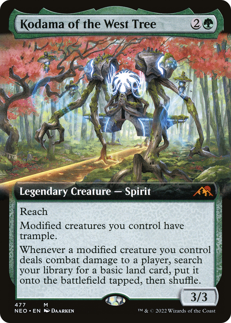 Kodama of the West Tree (Extended Art) (477) Foil - Kamigawa: Neon Dynasty