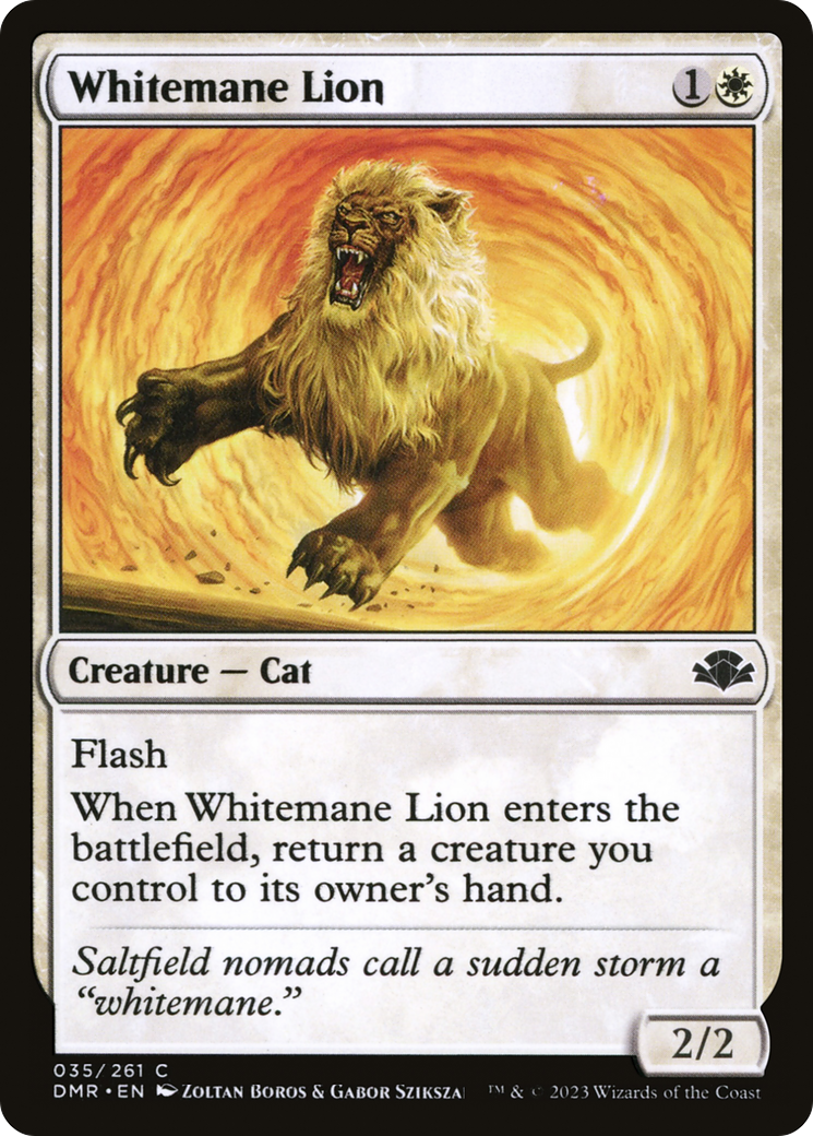 Whitemane Lion (035) Foil - Dominaria Remastered