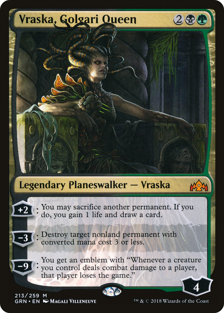 Vraska, Golgari Queen (213) Foil - Guilds of Ravnica