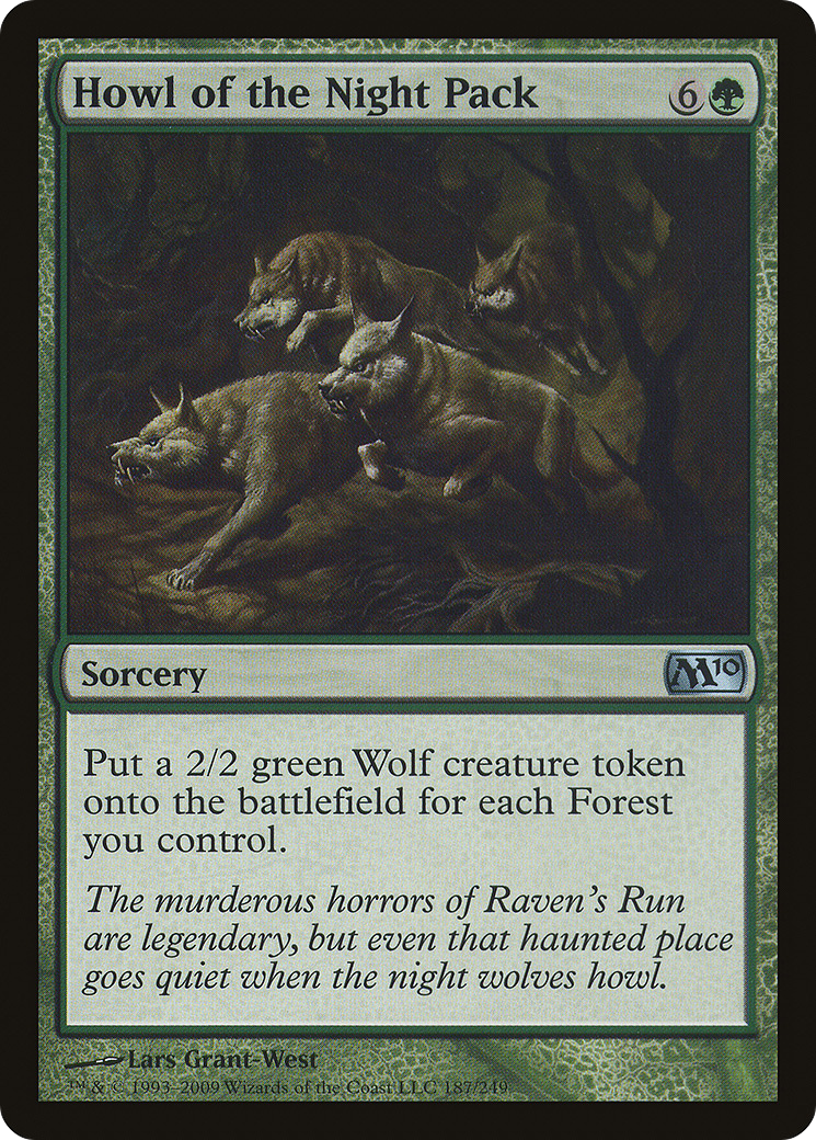 Howl of the Night Pack (187) Foil - Magic 2010