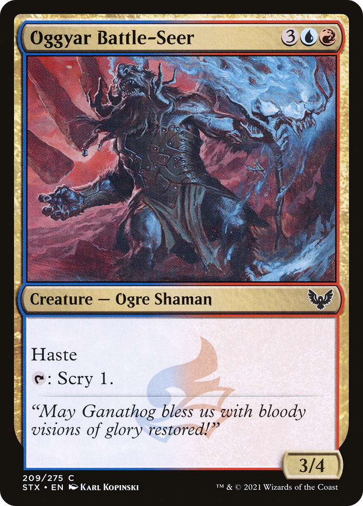Oggyar Battle-Seer (209) Foil - Strixhaven: School of Mages