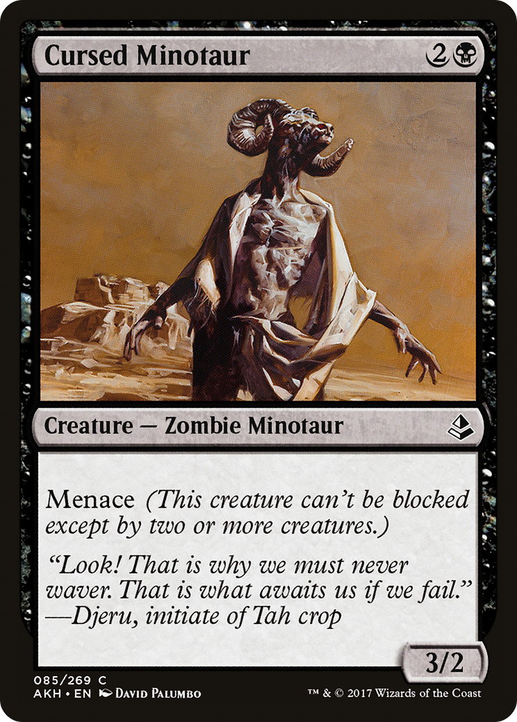 Cursed Minotaur (085) Foil - Amonkhet