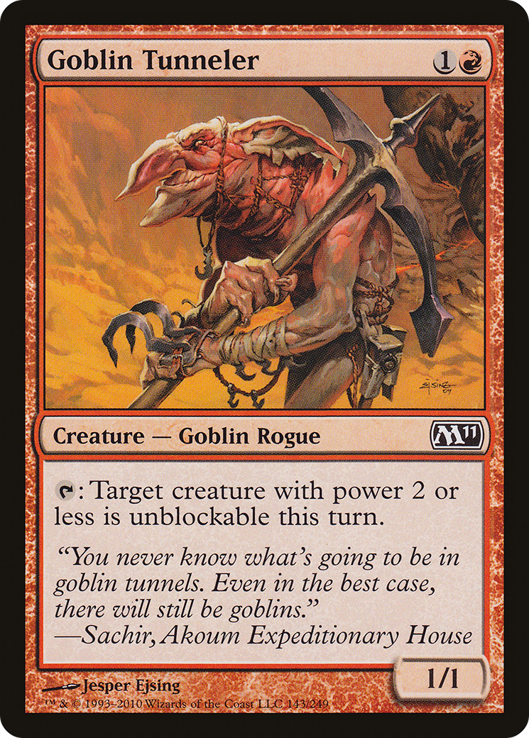 Goblin Tunneler (143) Foil - Magic 2011