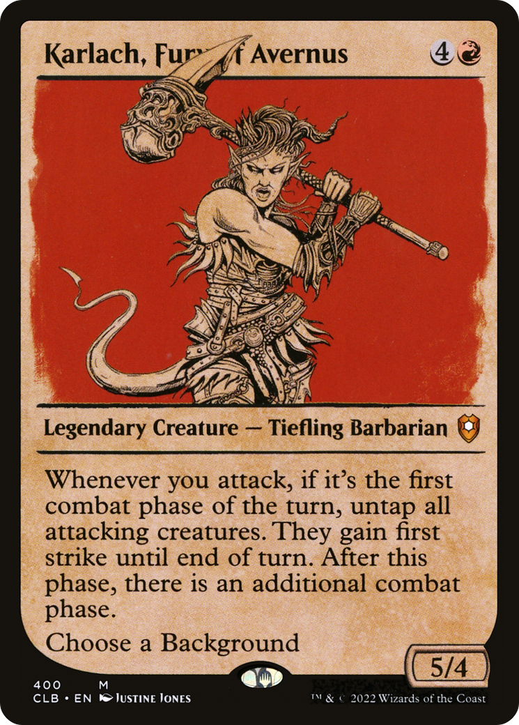 Karlach, Fury of Avernus (Showcase) (400) Foil - Commander Legends: Battle for Baldur's Gate