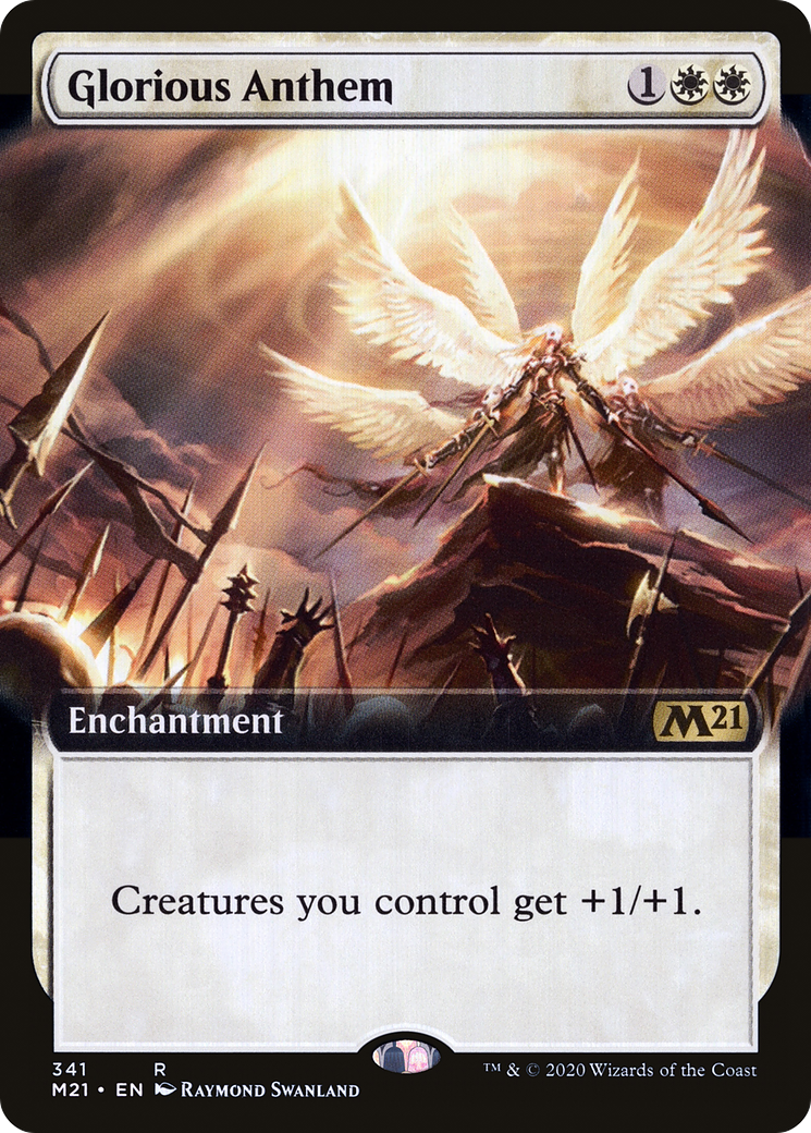Glorious Anthem (Extended Art) (341) Foil - Core Set 2021