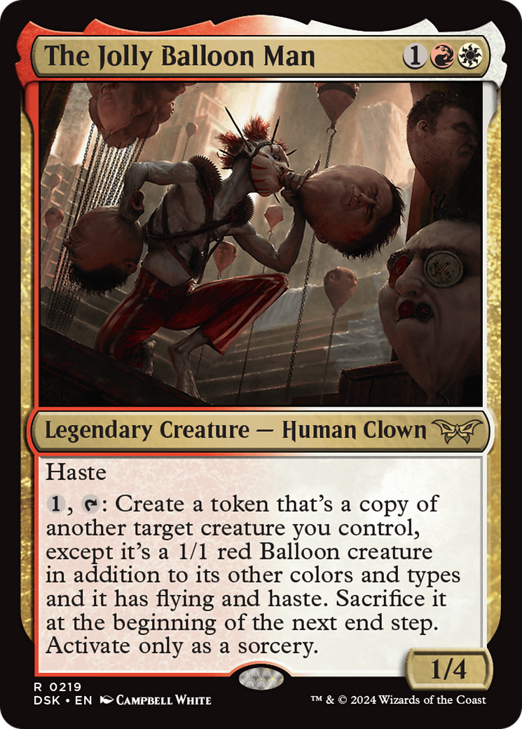 The Jolly Balloon Man (219) Foil - Duskmourn: House of Horror