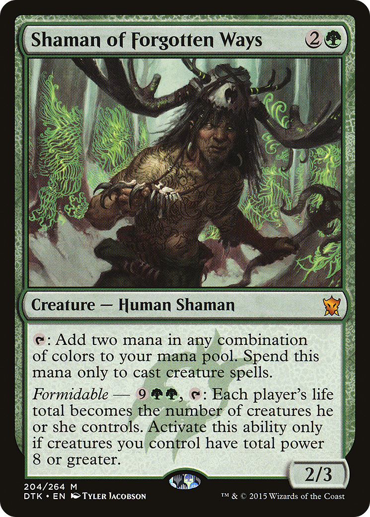 Shaman of Forgotten Ways (204) Foil - Dragons of Tarkir