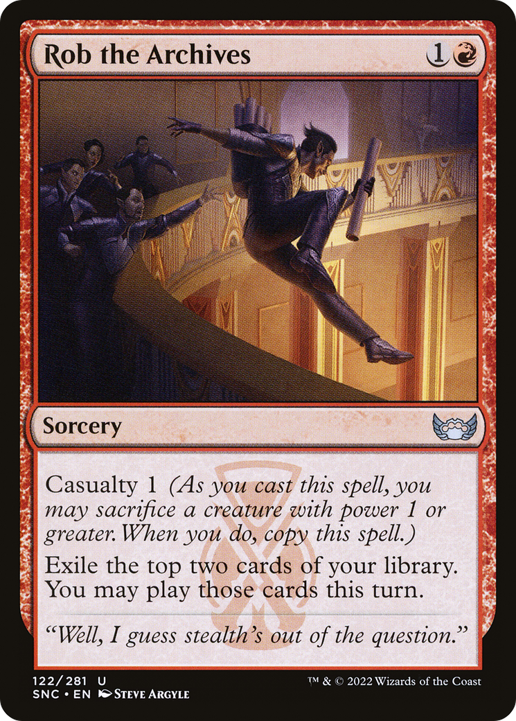 Rob the Archives (122) Foil - Streets of New Capenna