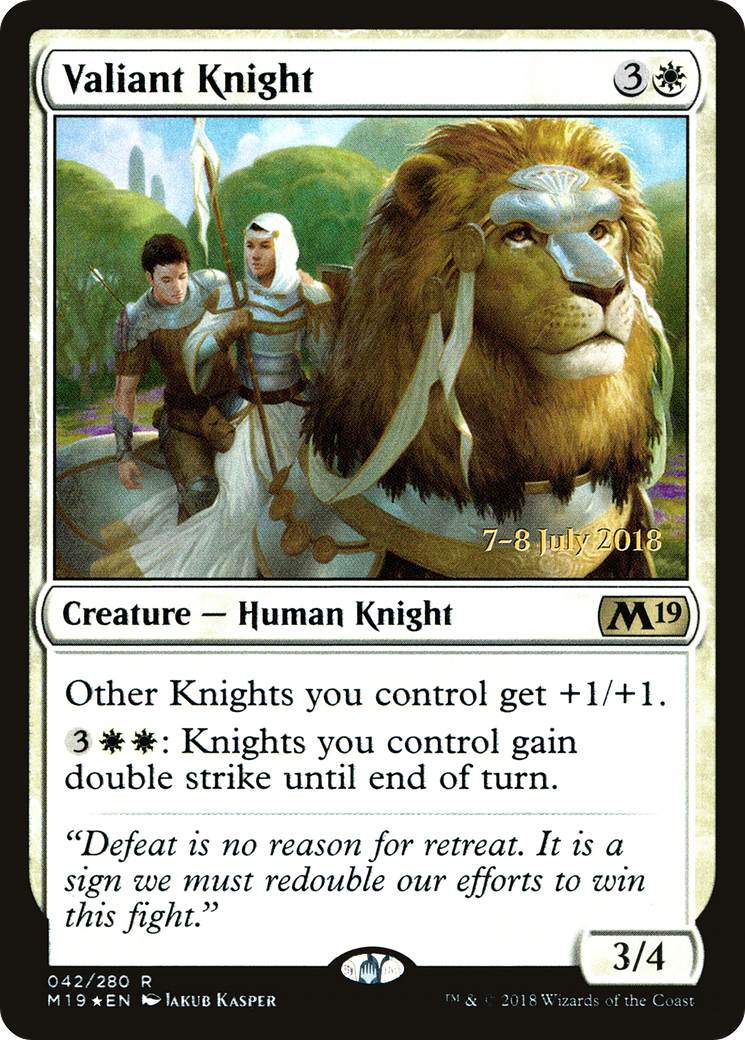Valiant Knight (042) Foil - Core Set 2019 Promos