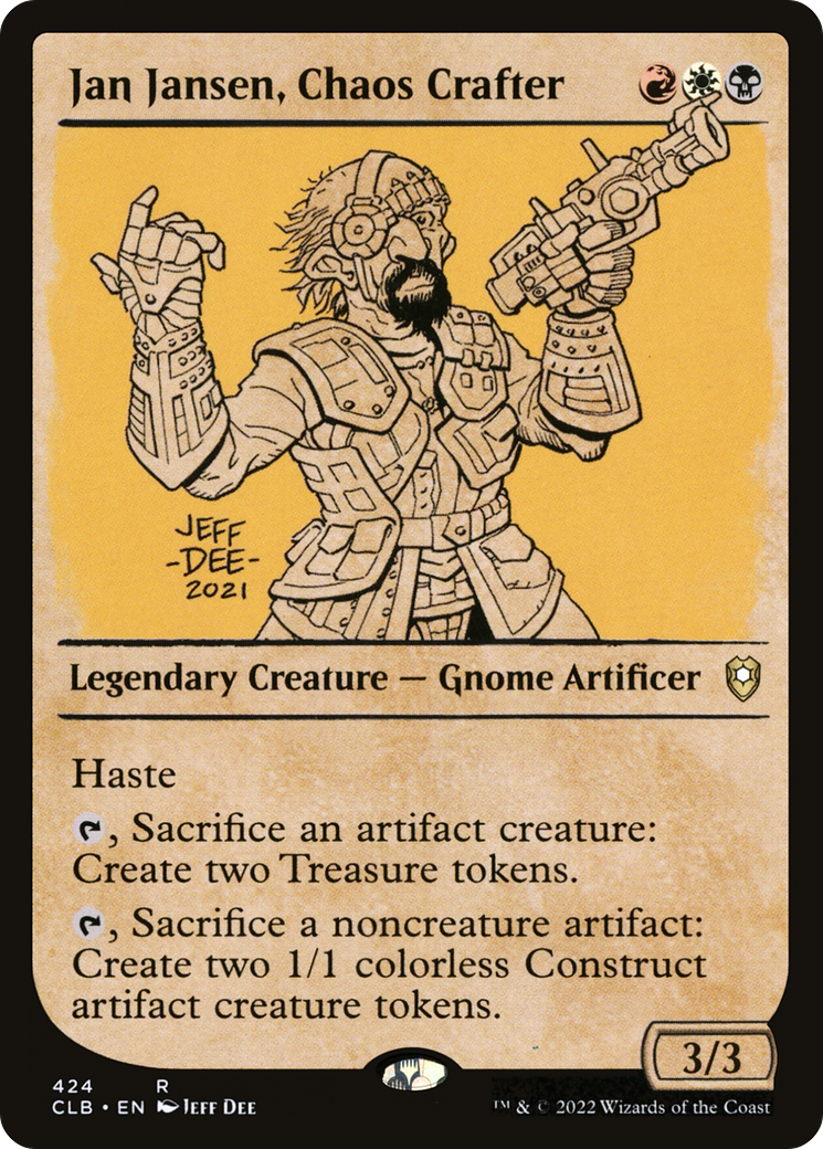 Jan Jansen, Chaos Crafter (Showcase) (424) Foil - Commander Legends: Battle for Baldur's Gate