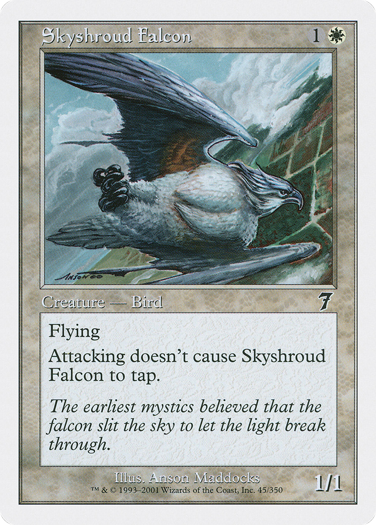 Skyshroud Falcon (045) Foil - Seventh Edition
