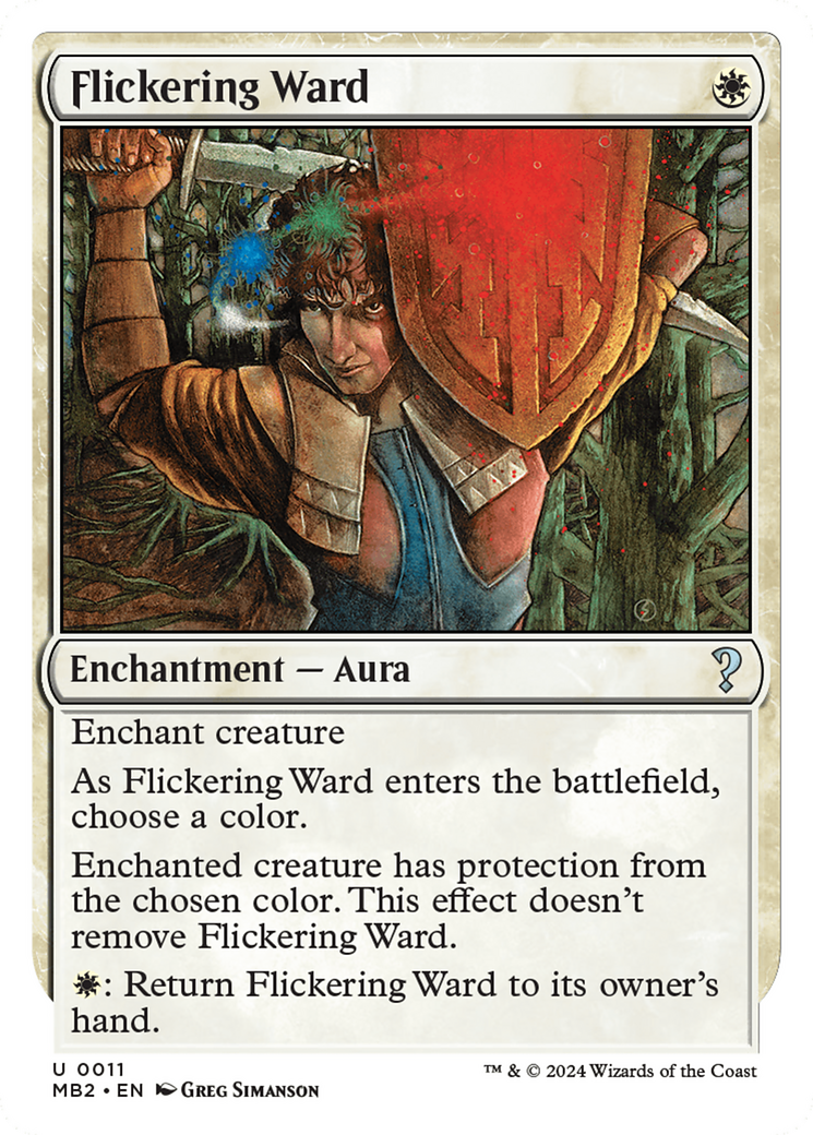 Flickering Ward (White Border) (011) - Mystery Booster 2