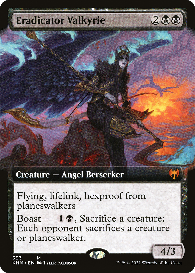 Eradicator Valkyrie (Extended Art) (353) Foil - Kaldheim