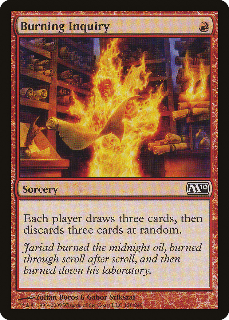 Burning Inquiry (128) Foil - Magic 2010