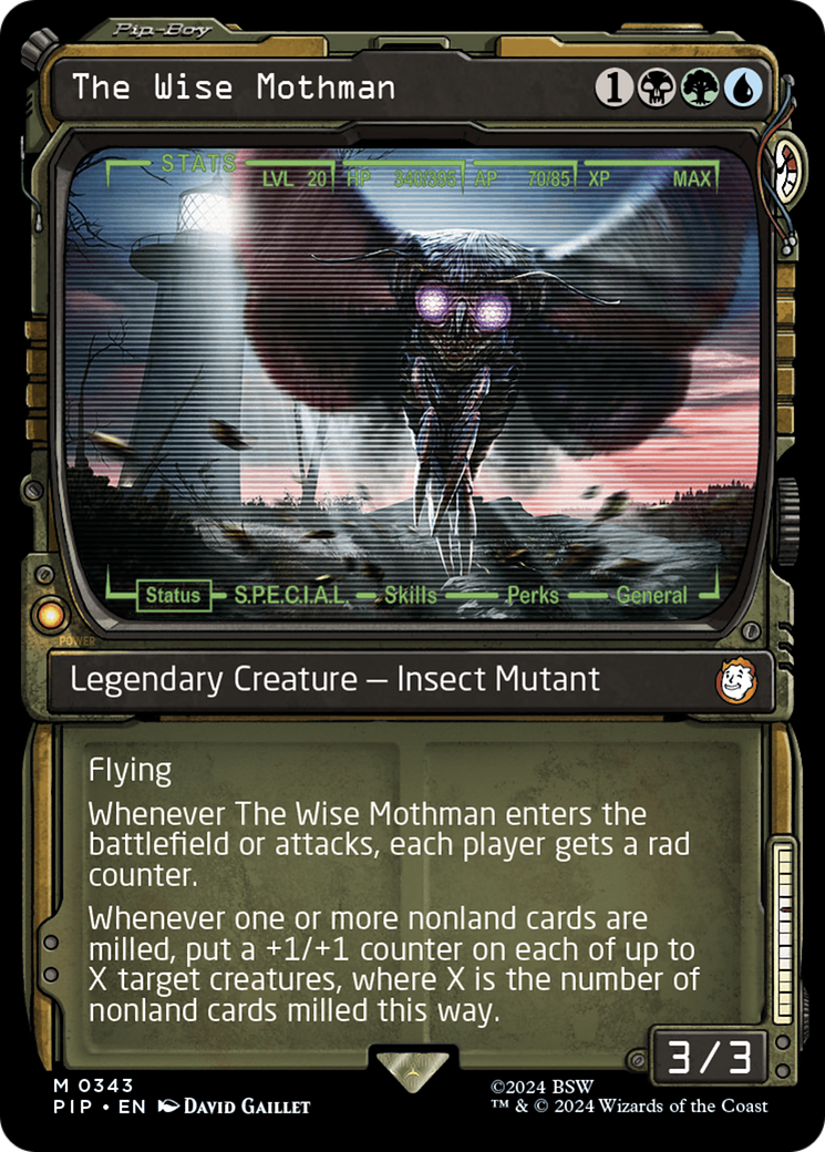 The Wise Mothman (Showcase) (343) Foil - Fallout