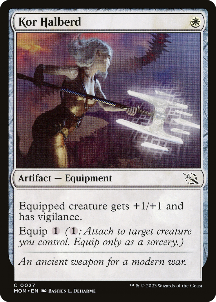 Kor Halberd (027) Foil - March of the Machine