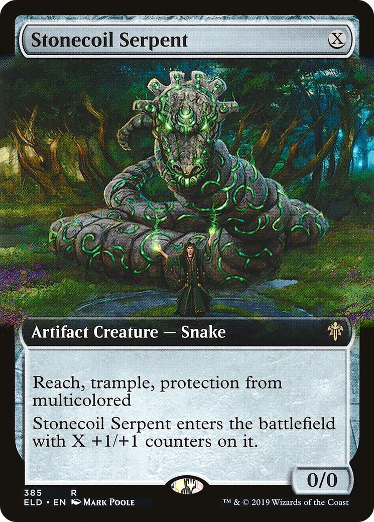 Stonecoil Serpent (Extended Art) (385) - Throne of Eldraine