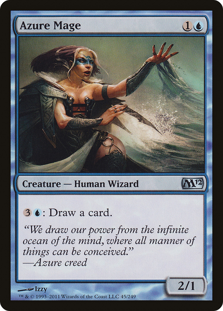 Azure Mage (045) Foil - Magic 2012