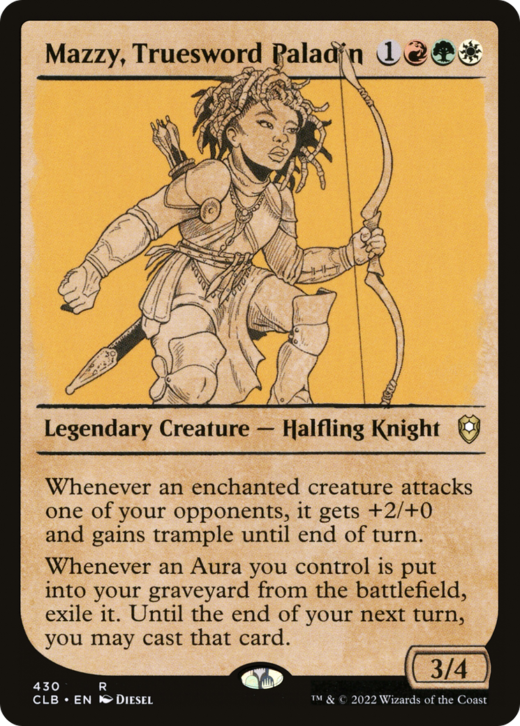 Mazzy, Truesword Paladin (Showcase) (430) - Commander Legends: Battle for Baldur's Gate