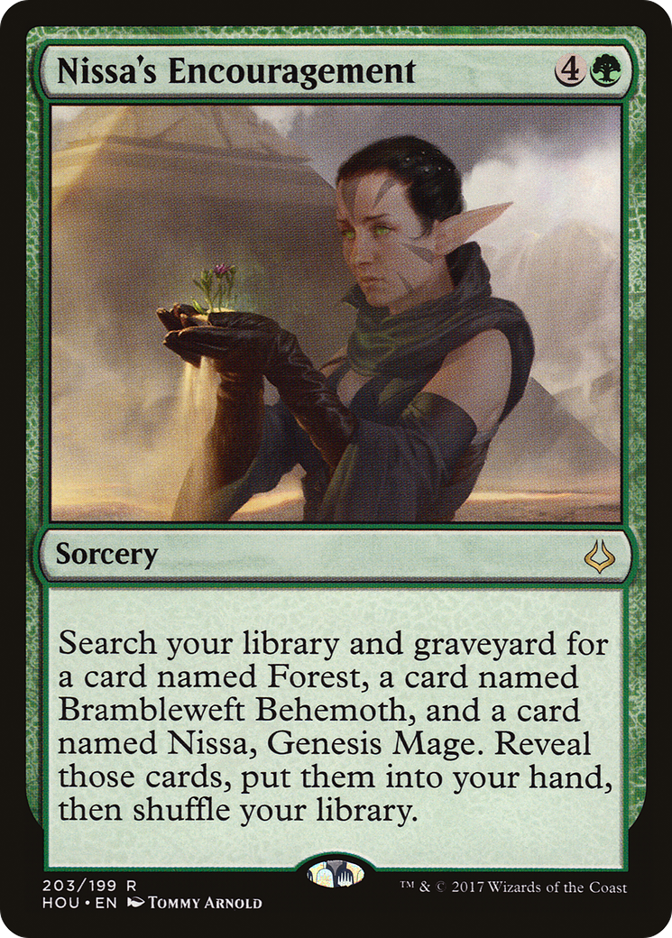 Nissa's Encouragement (203) - Hour of Devastation