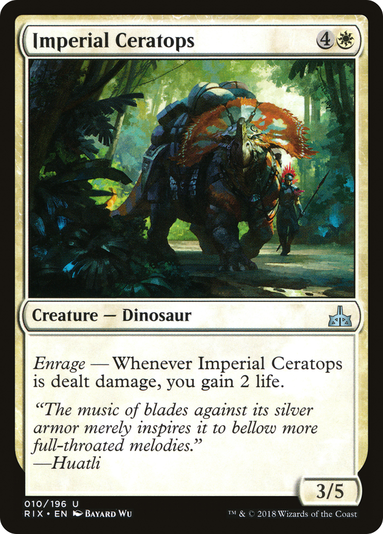 Imperial Ceratops (010) Foil - Rivals of Ixalan