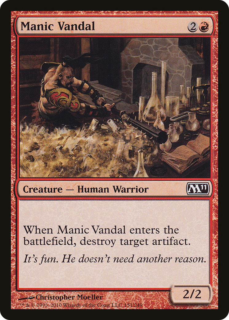 Manic Vandal (151) Foil - Magic 2011