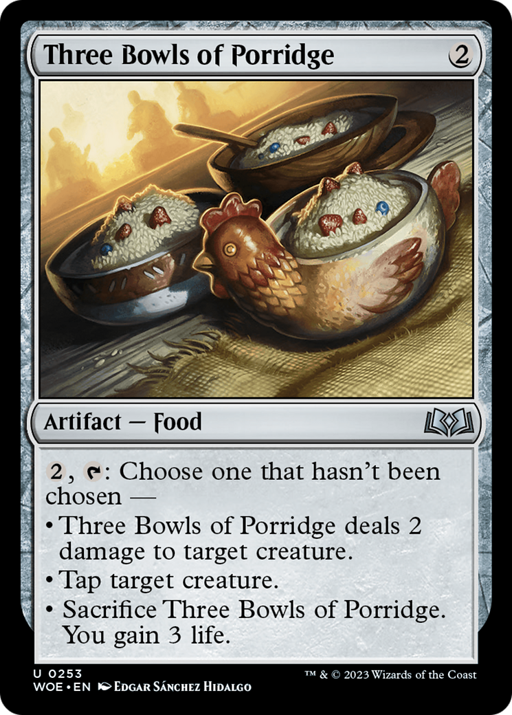 Three Bowls of Porridge (253) Foil - Wilds of Eldraine