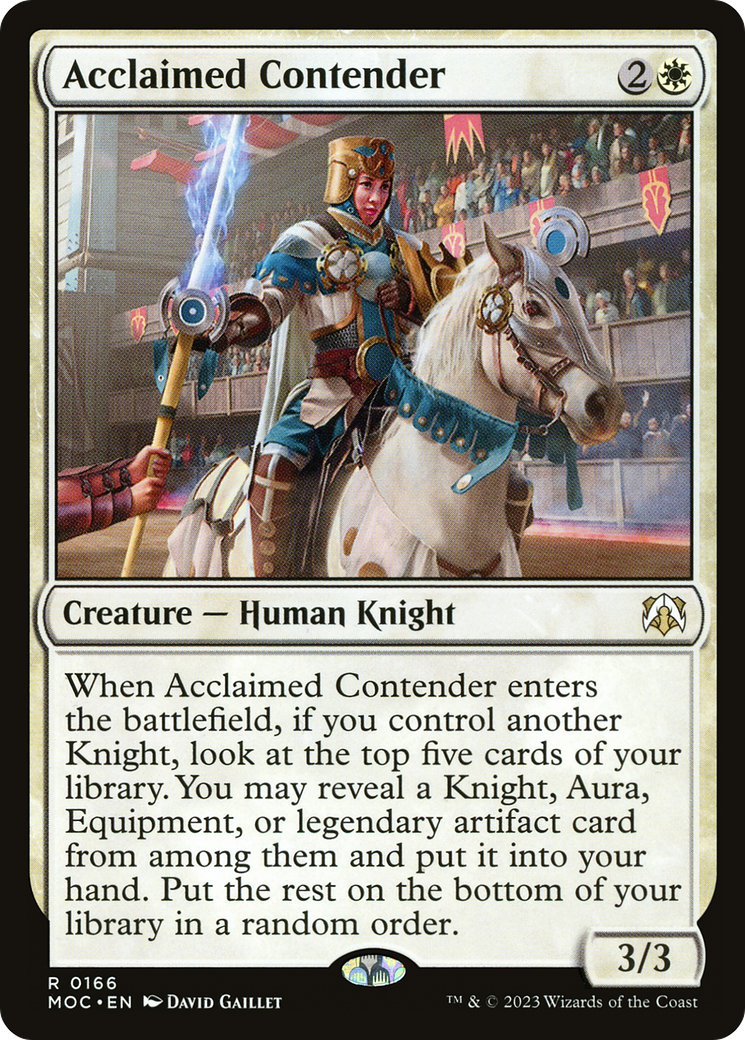 Acclaimed Contender (166) - March of the Machine Commander