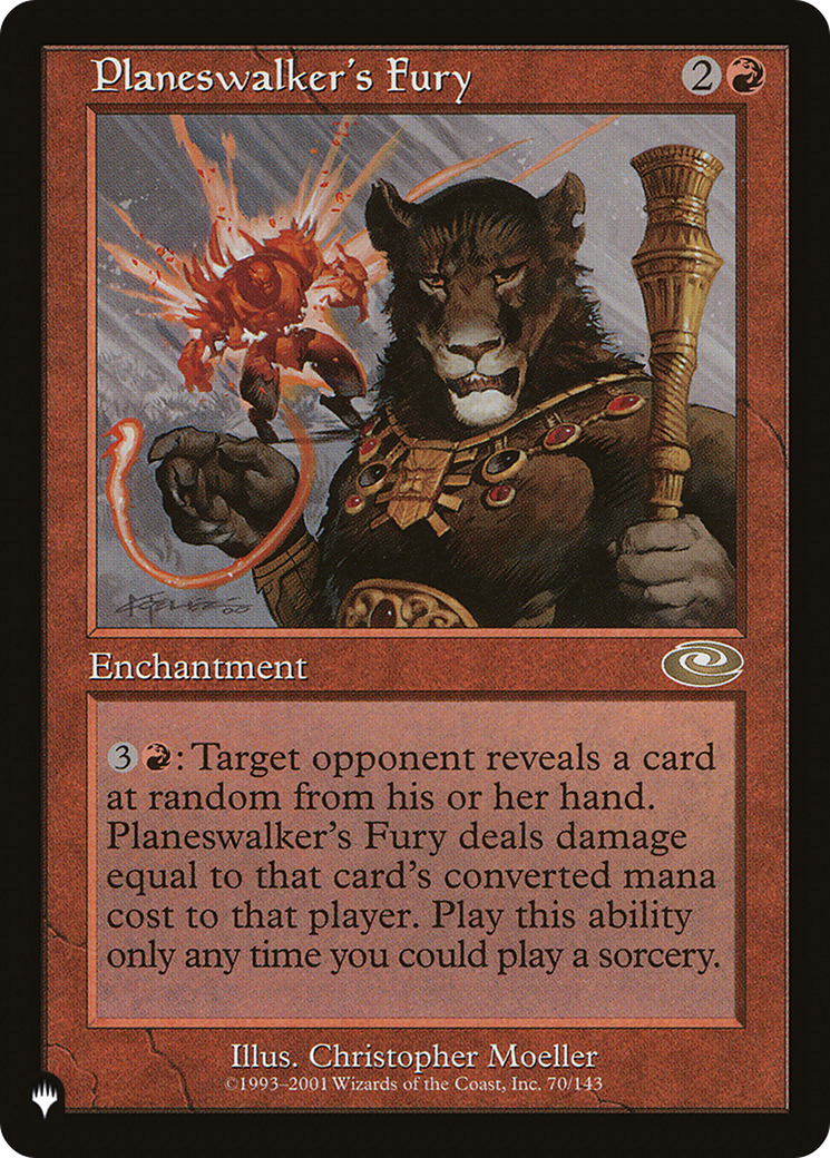Planeswalker's Fury (Retro) (PLS-70) - The List