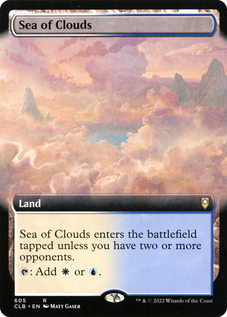 Sea of Clouds (Extended Art) (605) Foil - Commander Legends: Battle for Baldur's Gate