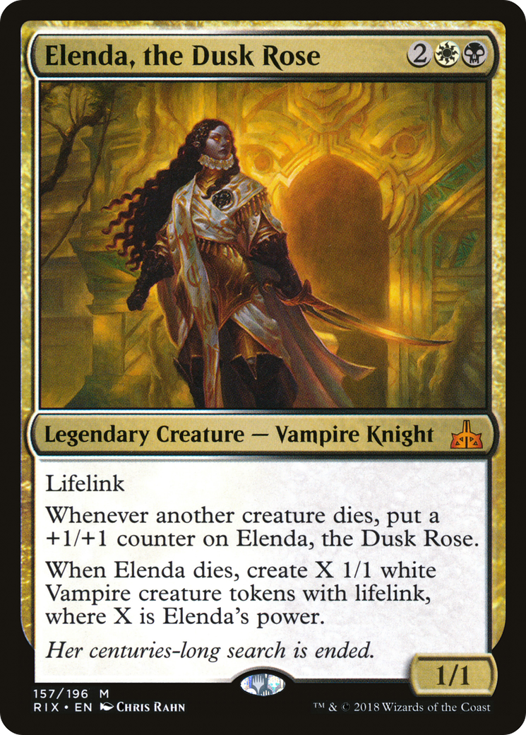 Elenda, the Dusk Rose (157) Foil - Rivals of Ixalan