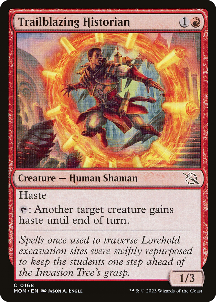 Trailblazing Historian (168) Foil - March of the Machine