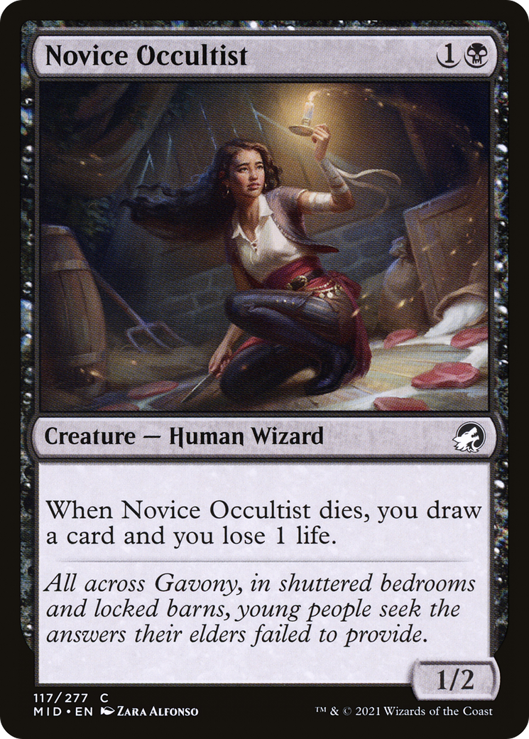 Novice Occultist (117) Foil - Innistrad: Midnight Hunt
