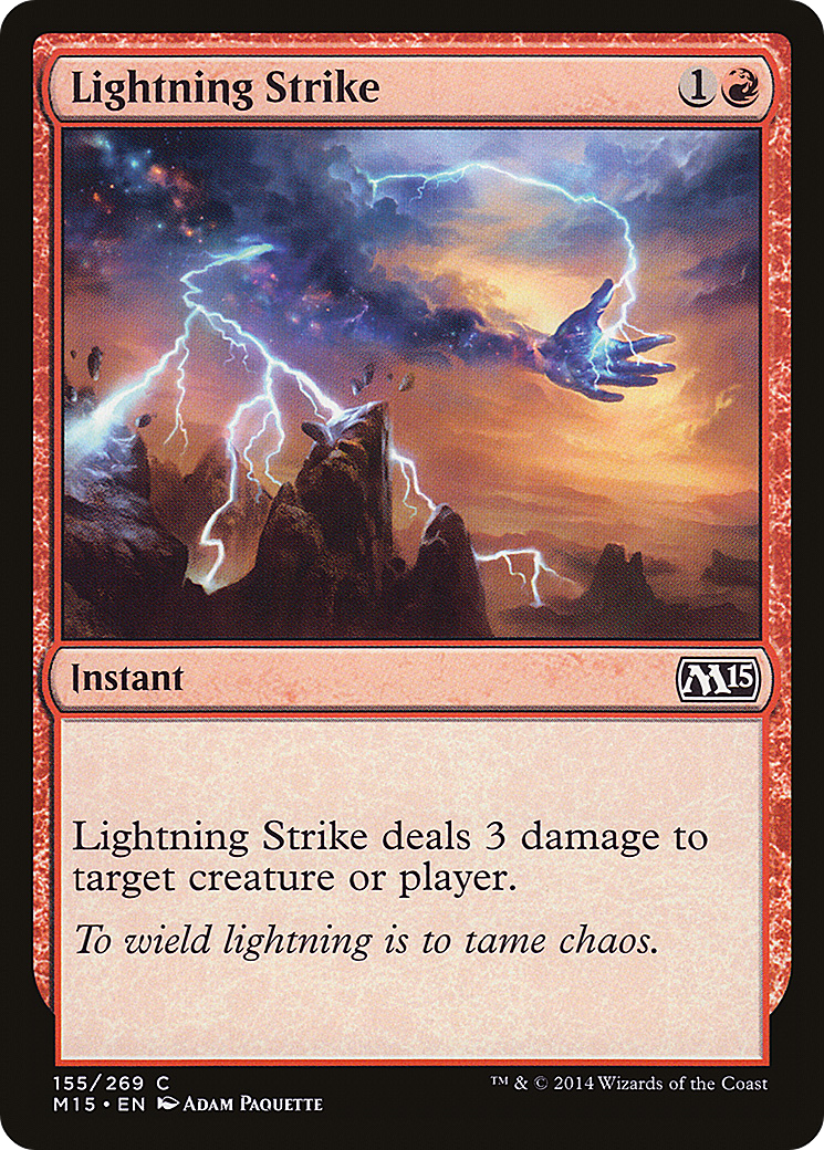 Lightning Strike (155) Foil - Magic 2015