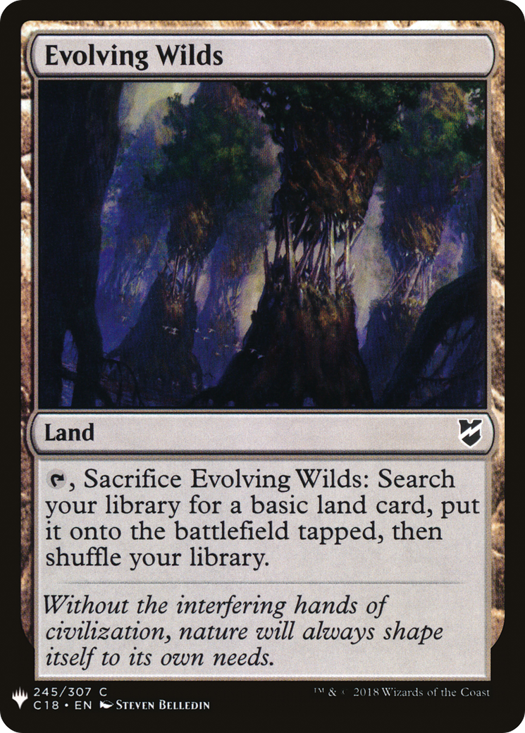 Evolving Wilds (C18-245) - The List