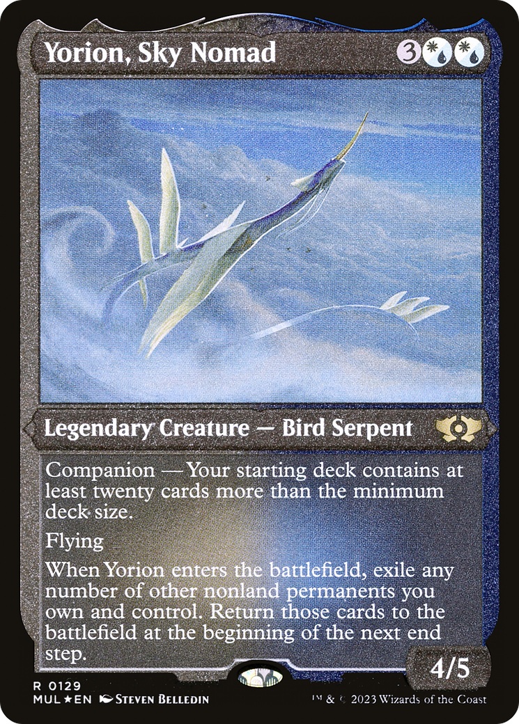 Yorion, Sky Nomad (129) Etched - Multiverse Legends