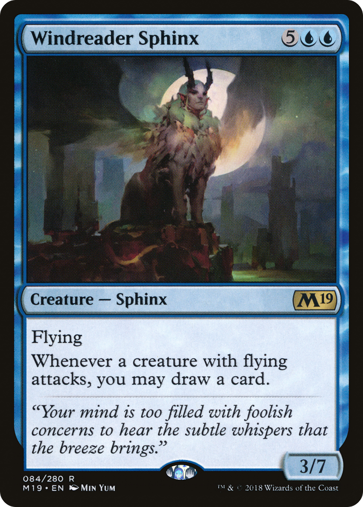 Windreader Sphinx (084) Foil - Core Set 2019
