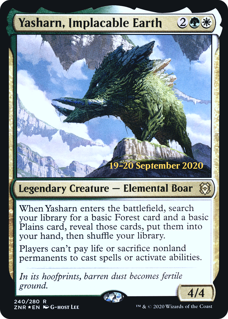 Yasharn, Implacable Earth (240) Foil - Zendikar Rising Promos