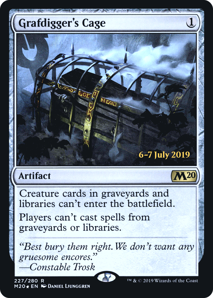 Grafdigger's Cage (227s) Foil - Core Set 2020 Promos