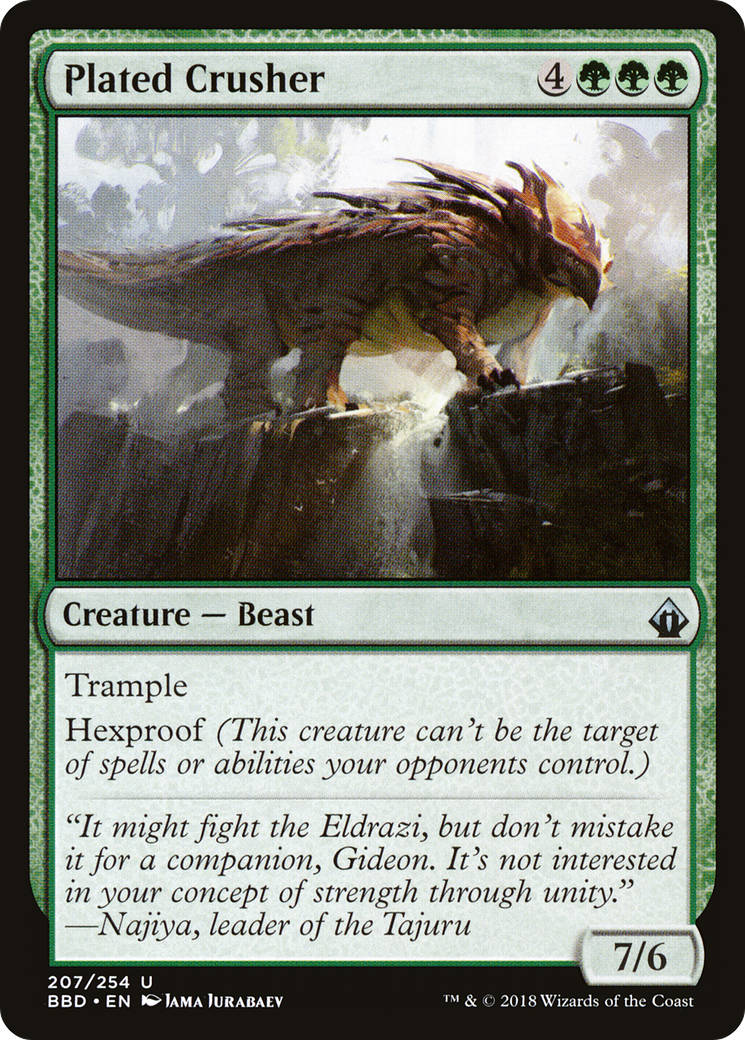 Plated Crusher (207) Foil - Battlebond