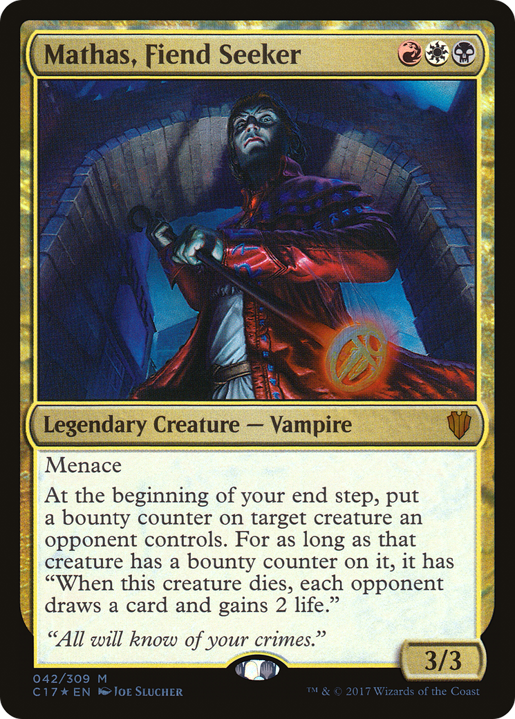 Mathas, Fiend Seeker (042) Foil - Commander 2017