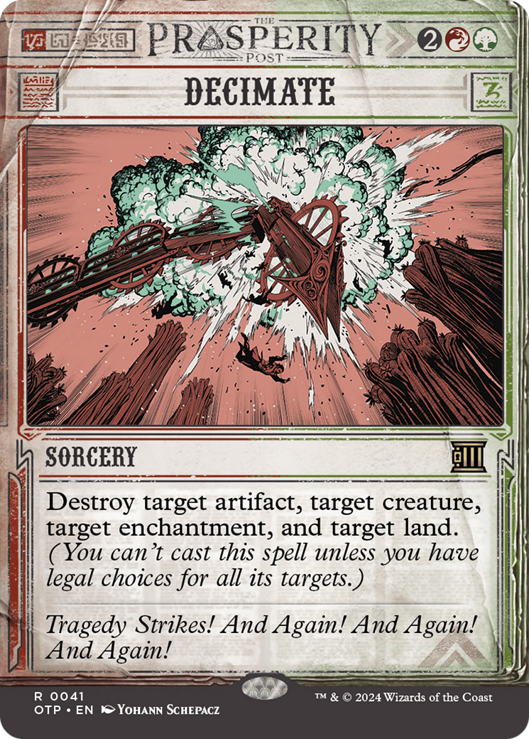 Decimate (Showcase) (041) Foil - Breaking News