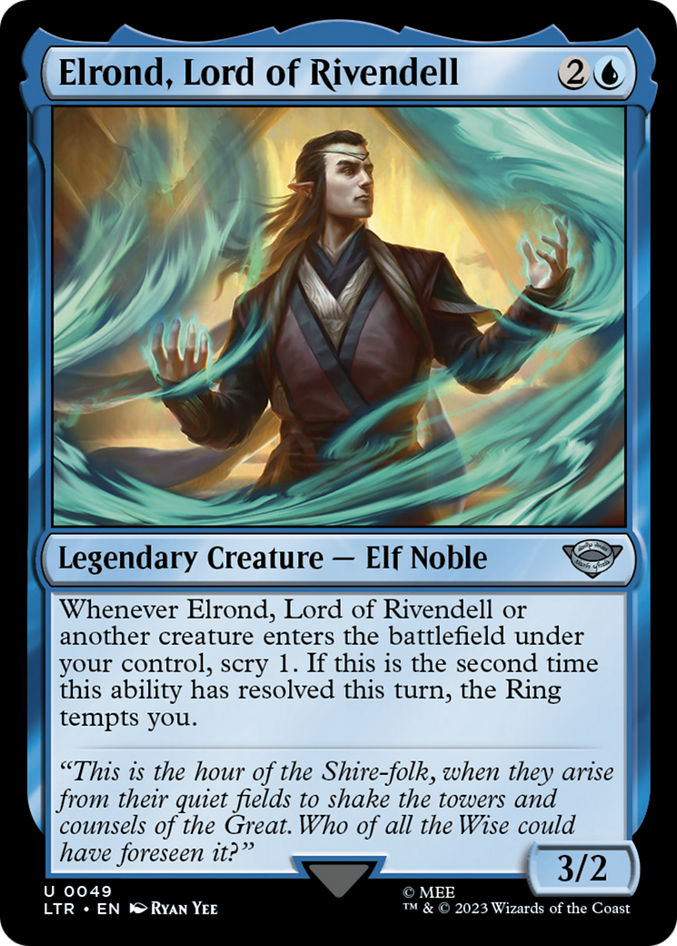 Elrond, Lord of Rivendell (049) Foil - The Lord of the Rings: Tales of Middle-earth