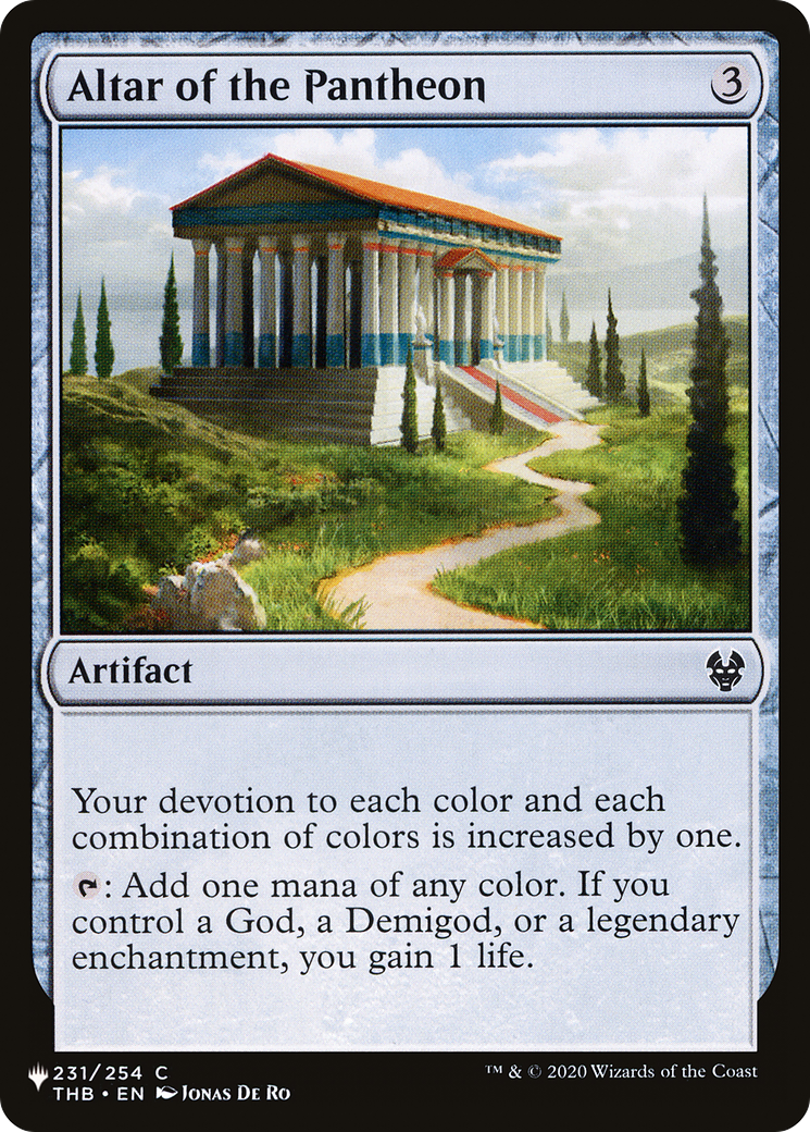 Altar of the Pantheon (THB-231) - The List