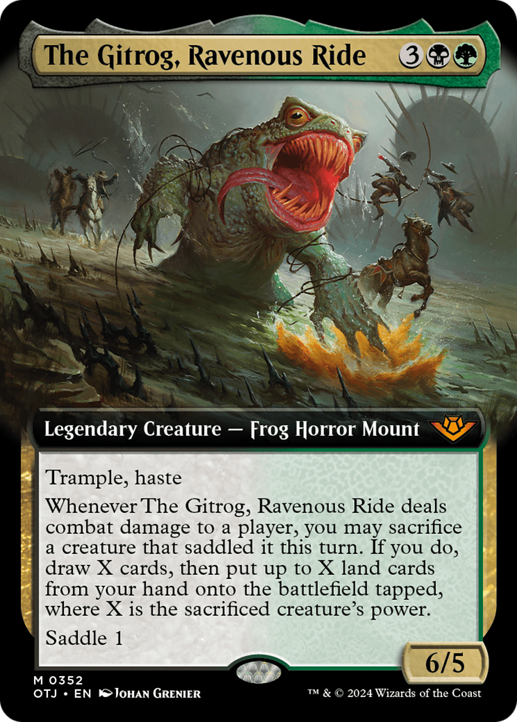 The Gitrog, Ravenous Ride (Extended Art) (352) Foil - Outlaws of Thunder Junction