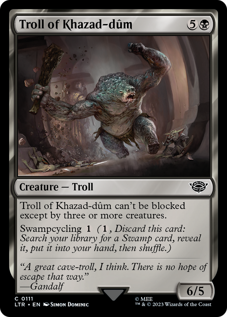 Troll of Khazad-dum (111) Foil - The Lord of the Rings: Tales of Middle-earth
