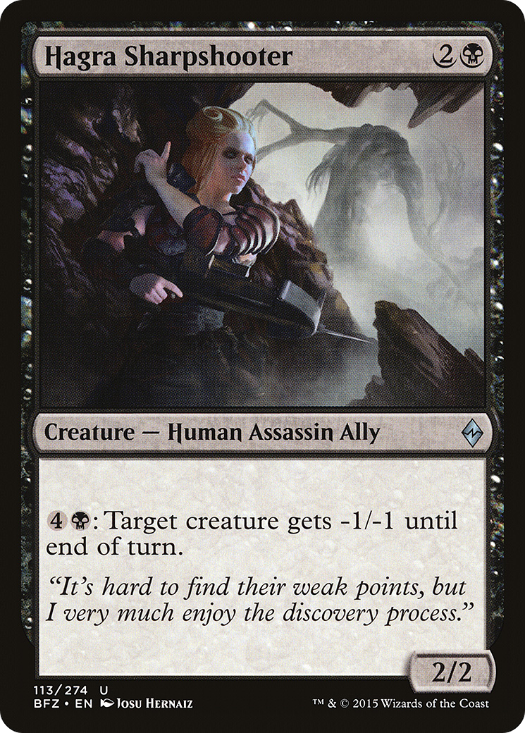 Hagra Sharpshooter (113) Foil - Battle for Zendikar