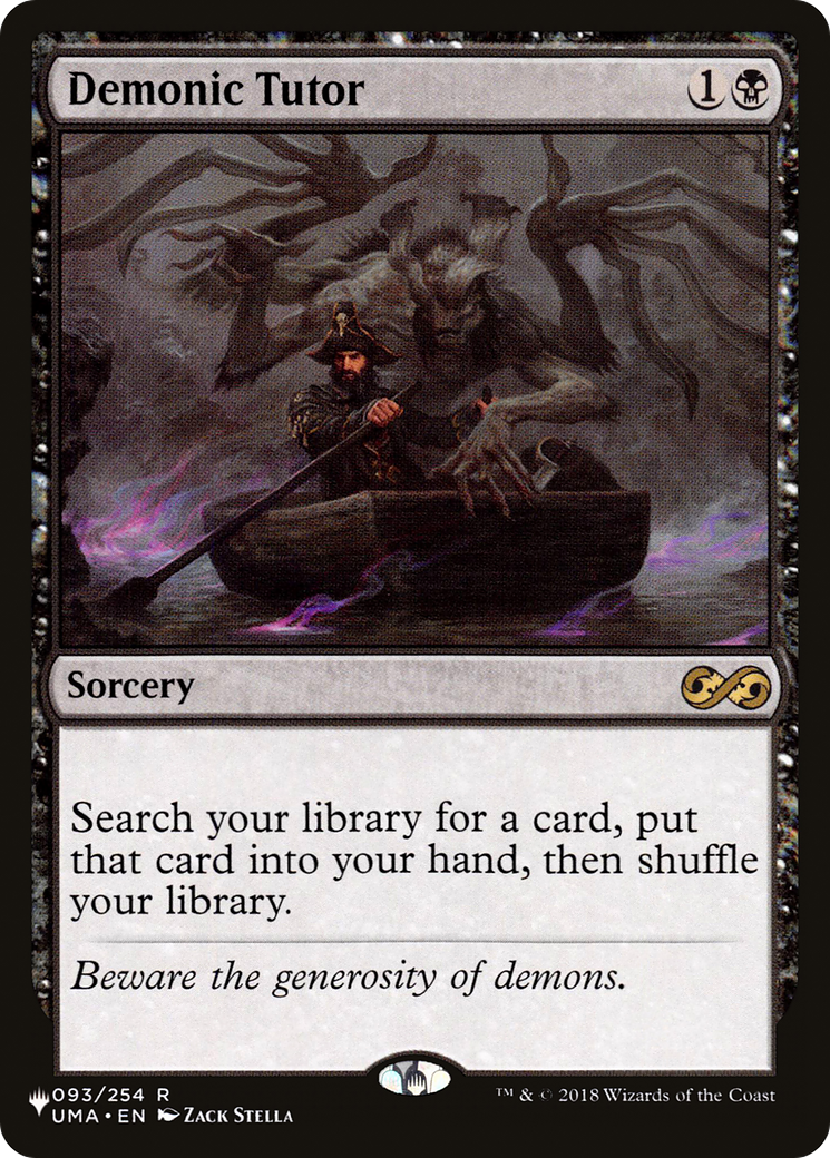 Demonic Tutor (UMA-93) - The List