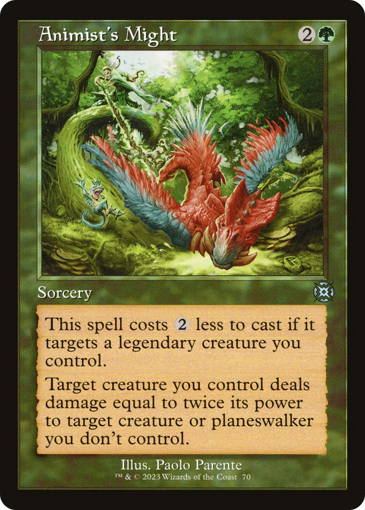 Animist's Might (Showcase) (Retro) (070) Foil - March of the Machine: The Aftermath