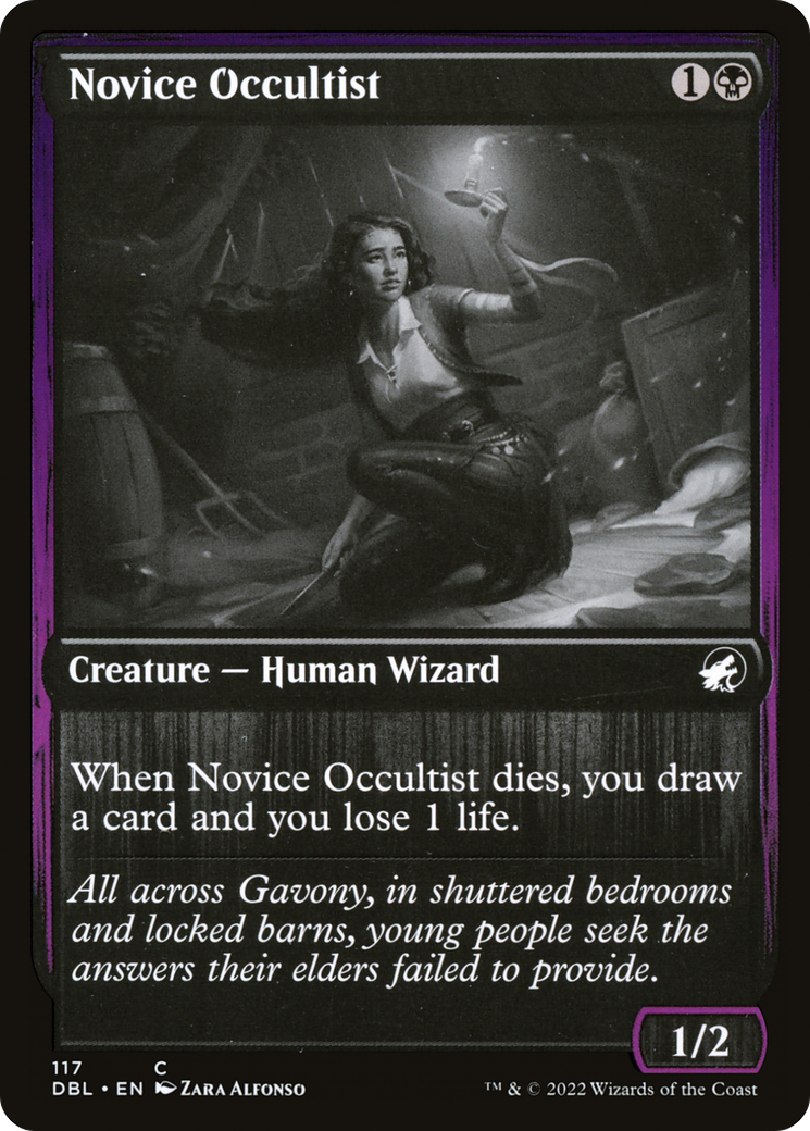 Novice Occultist (117) Foil - Innistrad: Double Feature